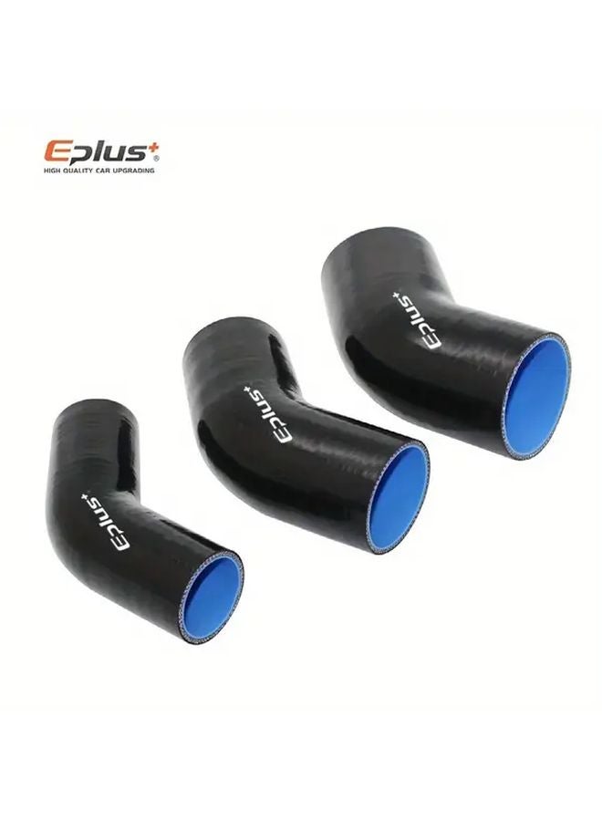 EPlus 45 درجة كوع سيليكون خرطوم أسود 1 18 بوصة مقاومة للحرارة العالية توربو شاحن أنبوب المبرد - Image 5